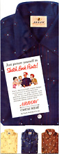 1950S PRINT AD MEN'S ARROW CASUAL WEAR SHIRTS MAN 3 GIRLS BLUE YELLOW BRN. SHIRT picture