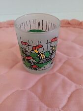 VTG Charlie Brown & Friends Peanuts Baseball Candle Holder Votive Cup picture
