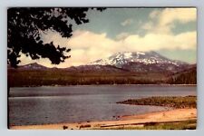 OR-Oregon, South Sister, Mountain Lake, Antique, Vintage Souvenir Postcard picture