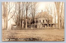 K2/ Mannsville New York RPPC Postcard c1910 Our Home Mansion  28 picture