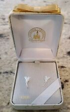 Disney Parks Sterling Silver Tinkerbell Stud Earrings New In Box picture
