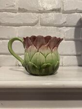 Vintage Fitz And Floyd Artichoke Pitcher 3 Cups 4.5” picture