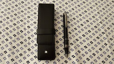Montblanc Starwalker Ballpoint Midnight Black Pen & Leather Pouch M105657 picture