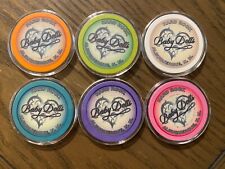 Lot of 6 Roulette Chips from Hard Rock Albuquerque, NM - Baby Dolls picture