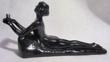 Frankart style Nymph lying down Art Deco in Black Of lamp body casting USA made picture
