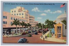 Postcard FL Business Section Lincoln Road Street View Miami Beach Florida        picture