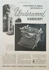 1937 Underwood Elloitt Fisher Typewriters Vintage Ad Leadership picture