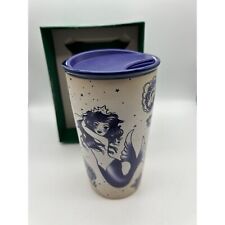 Starbucks Blue Mermaid Siren Ceramic 12oz Tumbler Coffee Mug New picture