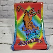 Vintage Scooby Doo Skateboard Lunch Box Colorful Shaped Tin Hanna-Barbera picture