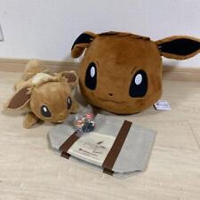 Pokemon Goods lot set 4 Eevee Stuffed toy Tote bag Mini figure Collection   picture