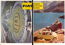 1959 FIAT 500 MIRAFIORI Testing Track 9x12 Vintage 2-Pg Ad Advert picture