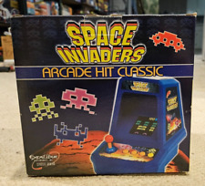 EXCALBUR SPACE INVADERS vintage handheld electronic game tabletop  2005 arcade picture