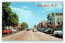 c1950's View Looking East Main Street Ocean Grove New Jersey NJ Vintage Postcard picture