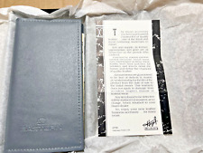 Rare Eastern Airlines Gray Leather Billfold Address Book Note Pad New With Box picture