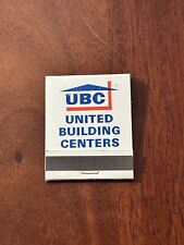 Vintage Matchbook UBC United Building Centers Housing Southern California picture