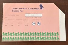 Vintage Singapore Airlines Boarding Pass Ticket 21J May 16 1979 picture