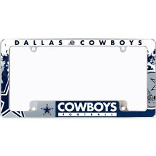 dallas cowboys all over nfl football team logo license plate frame usa made picture