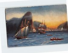 Postcard Ships Boats Sea Scenery picture
