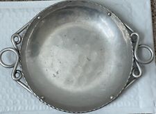 Vintage BW Buenilum Hammered Aluminum Tray Bowl Dish Twisted Handle Design picture