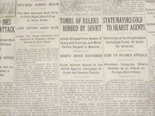 1922 JUNE 9 NEW YORK TIMES - TOMBS OF RULERS ROBBED BY SOVIET - NT 8396 picture