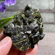 124g Natural green Tourmaline Crystal Stone Gem Original Mineral Specimen F51 picture