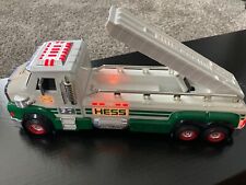 Hess 2014 Toy Truck Green White Hess 50th Anniversary Light Sounds Working picture