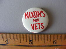 Vintage Nixon's For Vets Campaign Button picture