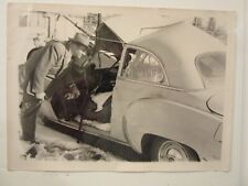 1949 CHEVROLET 2-dr (?) after ACCIDENT,  b&w photo, 7