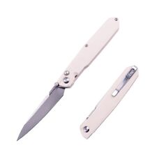 Real Steel G5 Metamorph Folding Knife Off White G10 Handle 14C28N Plain 7831I picture