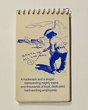 Santa Fe Railroad Small Notebook Young Brave “Santa Fe All The Way” 3 x 5 in. picture