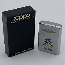 VINTAGE ZIPPO U.S.S. Indianapolis SSN697 LIGHTER 1980 Chrome Navy USN Shipman picture
