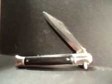 Vintage U.S.A The IDEAL Fishtail Bowtie 1 Blade Folding Pocket Knife BLACK  Nice picture