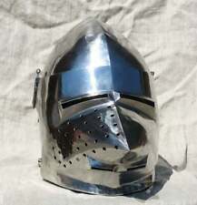 Medieval Pig Face Steel 18 Gauge Knight Helmet Combat Bascinet Helmet SCA PG002 picture