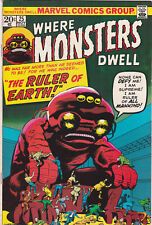 Where Monsters Dwell 25 Marvel Age Horror Monster Jack Kirby Art High Grade picture