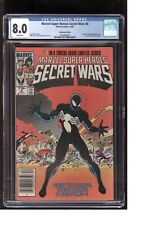 Marvel Super Heroes Secret Wars 8 CGC 8.0 Newsstand Origin Black Costume 1984 picture