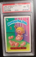 1985 Vintage GARBAGE PAIL KIDS STICKERS #6b BUSTED BOB SERIES 1 PSA 8 NM MT Mint picture