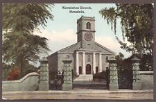 Early 20th c. color post card of Kawaiahao Church, Honolulu, Hawaii picture