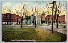 Illinois Women's College Jacksonville Illinois IL c1910 Postcard picture