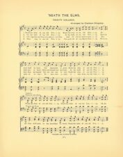TRINITY COLLEGE Alma Mater Song Sheet c1903 
