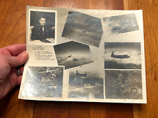 ORIGINAL WWII PHOTO COLLAGE WITH COL. JOE W KELLY'S CRUSADER GROUP AERIAL PHOTOS picture