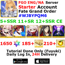 [ENG/NA][INST] FGO / Fate Grand Order Starter Account 5+SSR 180+Tix 1690+SQ #WJB picture