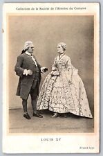 Famous~Louis XV Portrait Collection of Historical Costumes B&W~Vintage Postcard picture