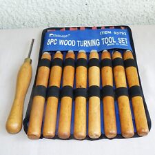 PITTSBURGH 8 PC WOOD TURNING CHISEL SET 03793 + ONE UK CHISEL picture