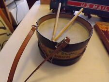 Vintage 1908 Boy Scout Drum Toy J. Chein Metal with Drumsticks picture
