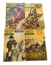 Lot of 4 Classics Illustrated Vintage Comic Books Nos. 72, 122, 135, 147 picture