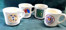 Lot of 4 Vintage Boy Scout BSA Coffee Mugs 1980s Evangeline Council Louisiana picture
