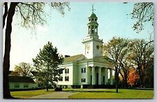 Concord Massachusetts First Parish Church Historic Landmark Chrome Postcard picture