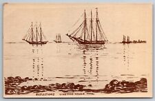 Drawing Reflections Vineyard Haven MA Postcard T14 picture