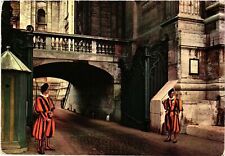 Vintage Postcard 4x6- Swiss Guard, Bells Arch, City of Vatican Posted 1960-80s picture