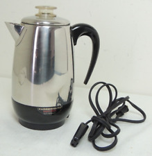 Farberware 8 Cup Automatic Coffee Percolator Pot #138 SuperFast USA Tested Clean picture